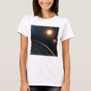 Das künstlerische Konzept illustriert Kepler-16b. T-Shirt