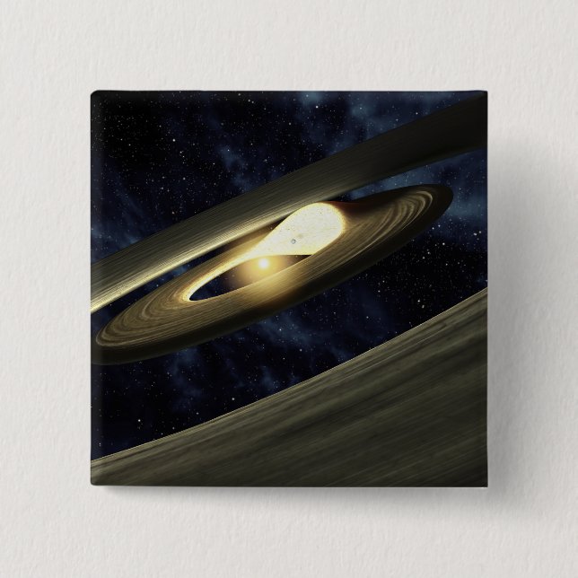 Das künstlerische Konzept zeigt einen Klumpen Mate Button (Vorderseite)