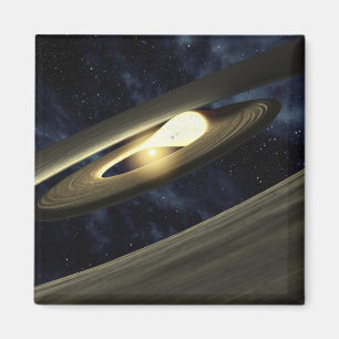 Das künstlerische Konzept zeigt einen Klumpen Mate Magnet