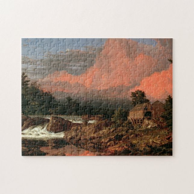 Das Kunstpuzzle der Kirche "Rutland Falls" Puzzle (Horizontal)