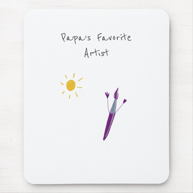 Das Kunstwerk Ihres Kindes auf einem Mousepad (Vorne)