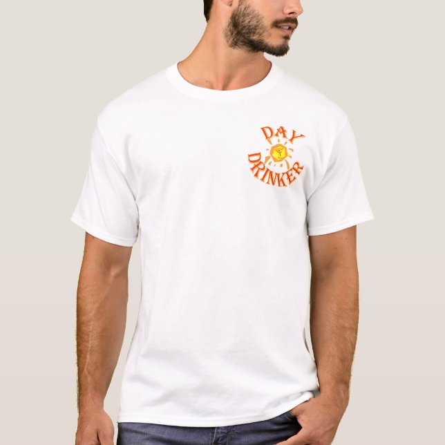 das kurzärmlige henley daydrinker Männer T-Shirt (Vorderseite)