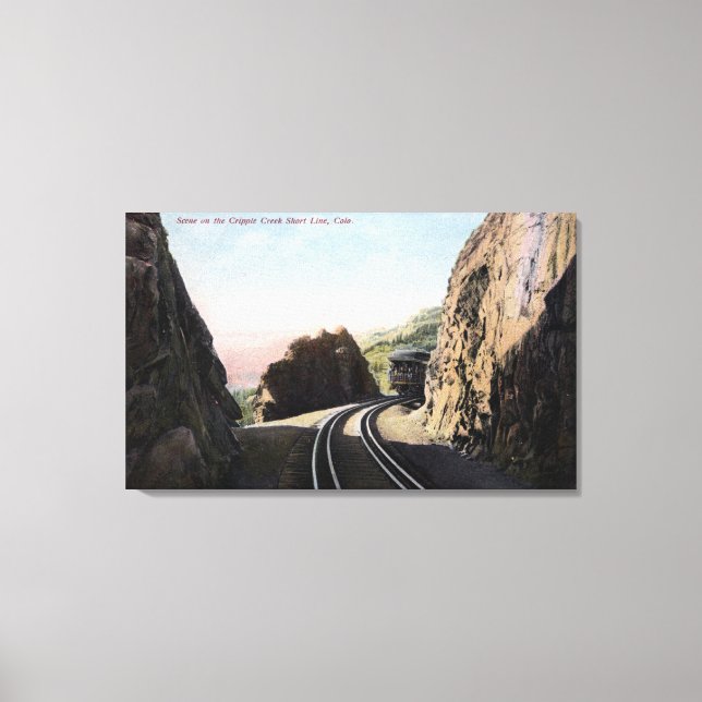 Das Kurze Schienenfahrzeug Leinwanddruck (Vorderseite)