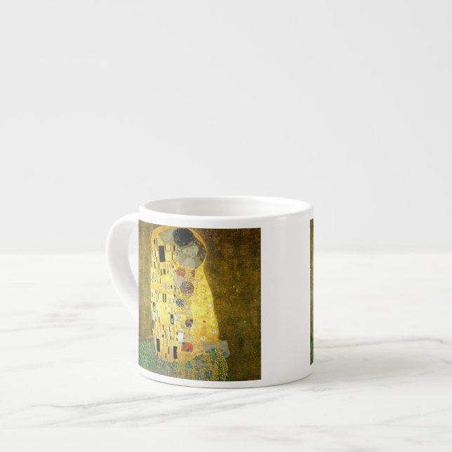 Das Kuss ~ Gustav Klimt Espressotasse (Vorderseite Links)