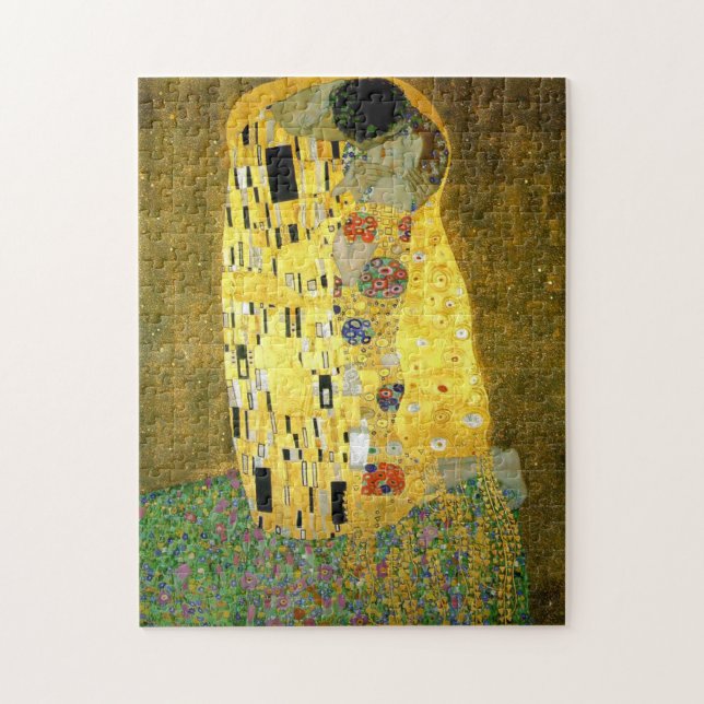 Das Kuss ~ Gustav Klimt Puzzle (Vertikal)