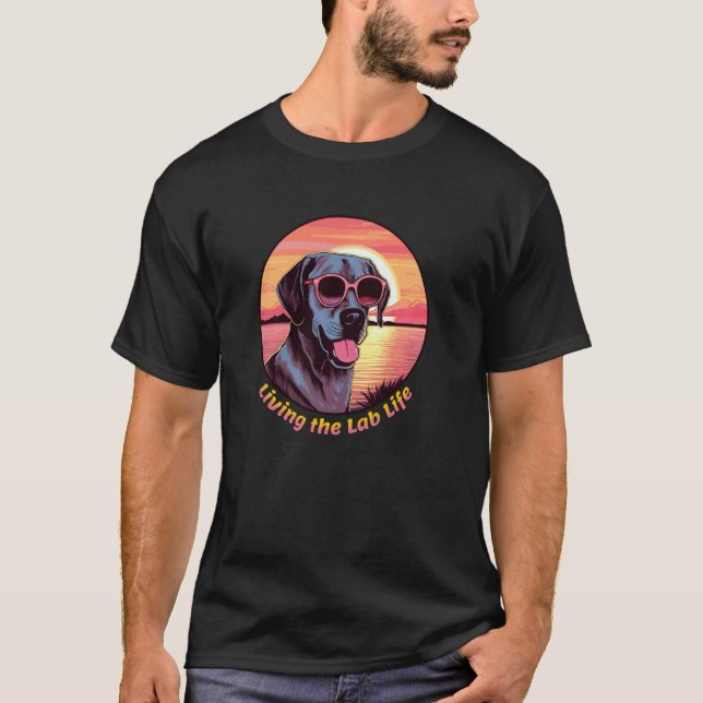 Das Lab Leben für Labrador Retriever  Long S T-Shirt (Vorderseite)