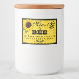 Das Label "Sunflower Wedding Guest Fevor" Lebensmitteletikett