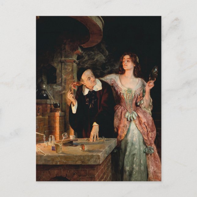 Das Labor | John Collier Postkarte (Vorderseite)