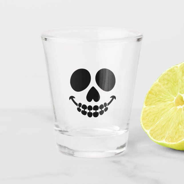 Das Lächeln des Glases. Schnapsglas (Vorderseite)