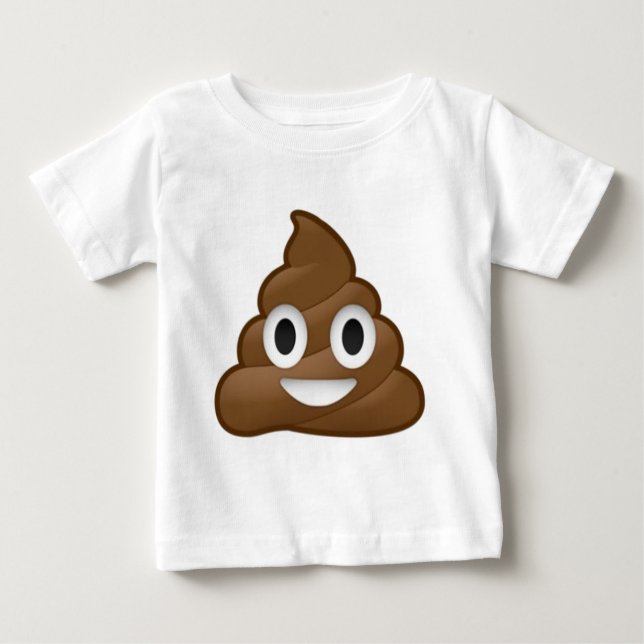 Das Lächeln kacken Emoji Baby T-shirt (Vorderseite)