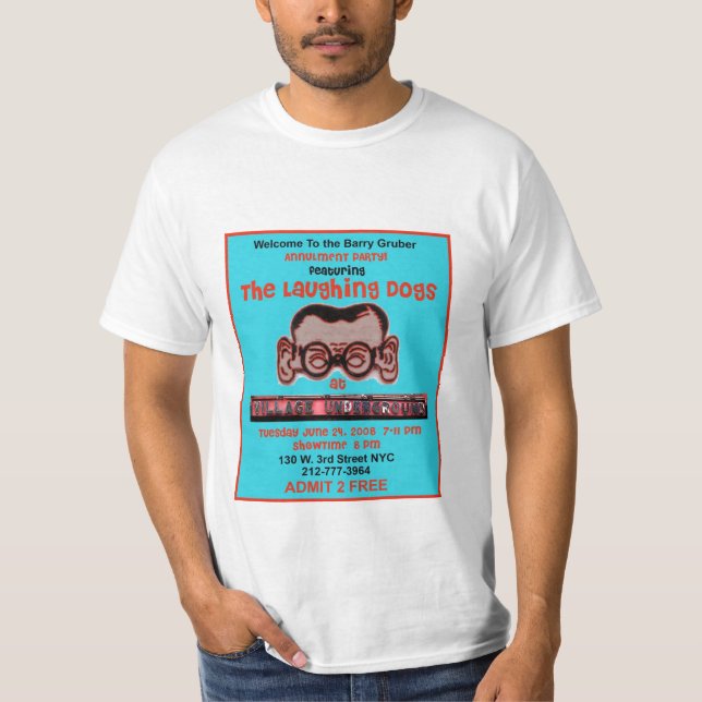 Das lachende HundeParty T-Shirt (Vorderseite)