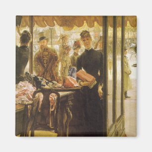 Das Ladenmädchen von James Tissot, viktorianische  Magnet