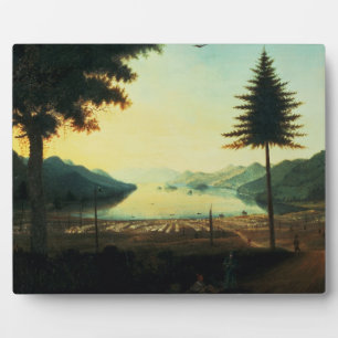 Das Lager am George-See, New York, 1759 (Öl Fotoplatte