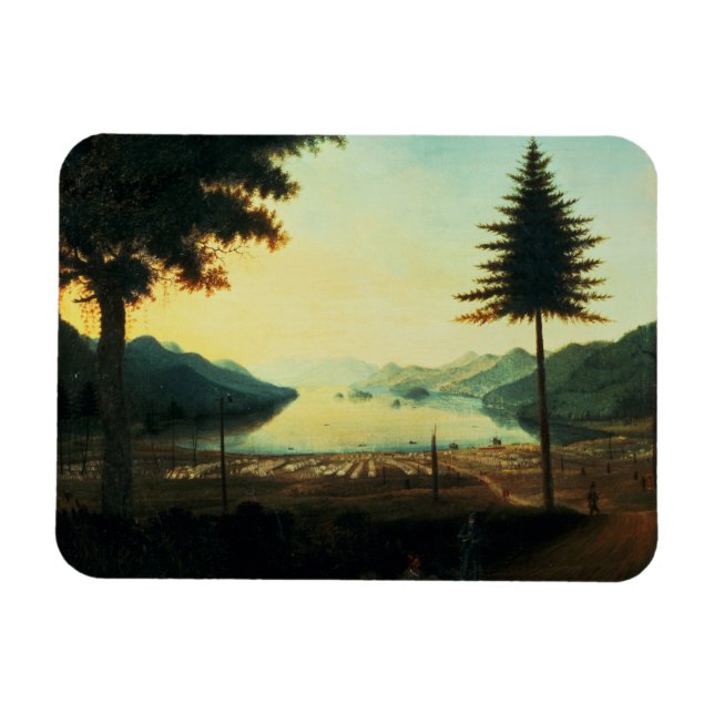 Das Lager am George-See, New York, 1759 (Öl Magnet (Horizontal)