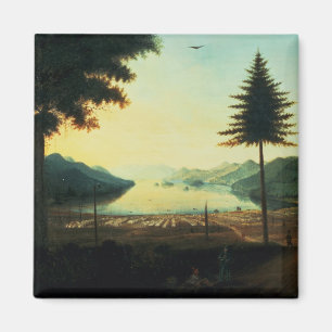 Das Lager in See George, New York, 1759 (Öl Magnet