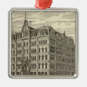 Das lakeside-Gebäude, Chicago Silbernes Ornament