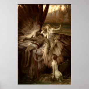 Das Lament für Lcarus von Herbert Draper 1898 Poster