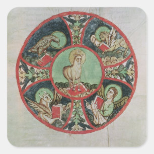 Das Lamm Gottes Quadratischer Aufkleber