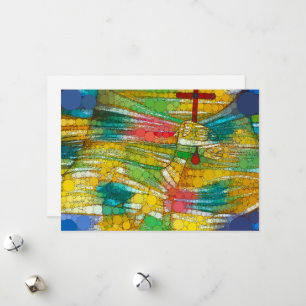 Das Lamm, Unendlichkeit Punkte nach Paul Klee Feiertagskarte