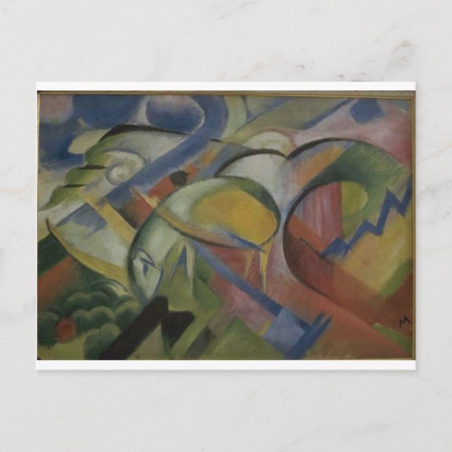 Das Lamm von Franz Marc Postkarte (Vorderseite)