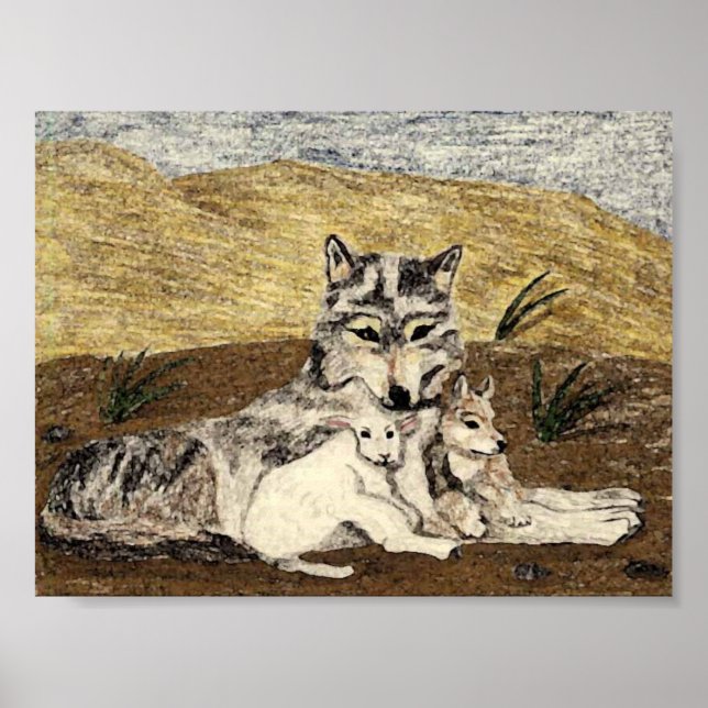 Das Lamm wird sich mit dem Wolf hinlegen Poster (Vorne)