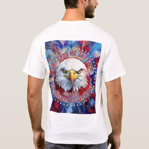 Das Land der Freien Das Zuhause von Red Eagle Feue T-Shirt