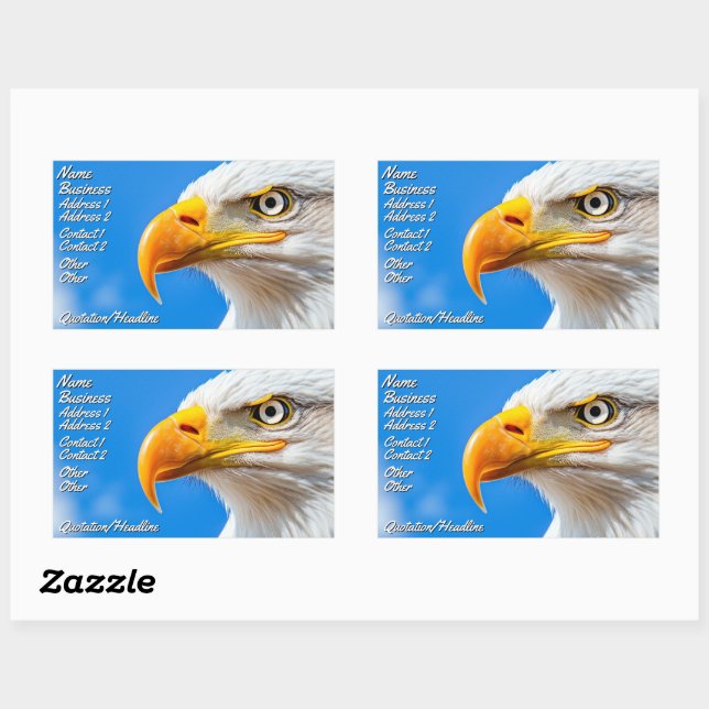 Das Land der Freien, Zuhause der Tapferen Rechteckiger Aufkleber (Blatt)