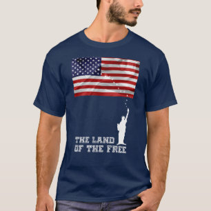 Das Land des freien amerikanischen Patrioten T-Shirt