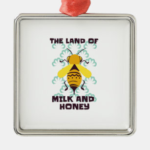 Das Land Milch und Honig Ornament Aus Metall