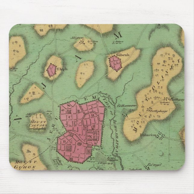 Das Land Moriah oder Jerusalem Mousepad (Vorne)