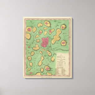 Das Land von Moriah oder von Jerusalem Leinwanddruck