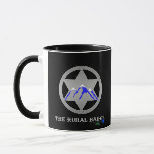 Das Landbadge-Mug mit schwarzem Griff Tasse