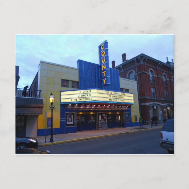 Das Landkreis Theater Doylestown Pennsylvania Postkarte (Vorderseite)