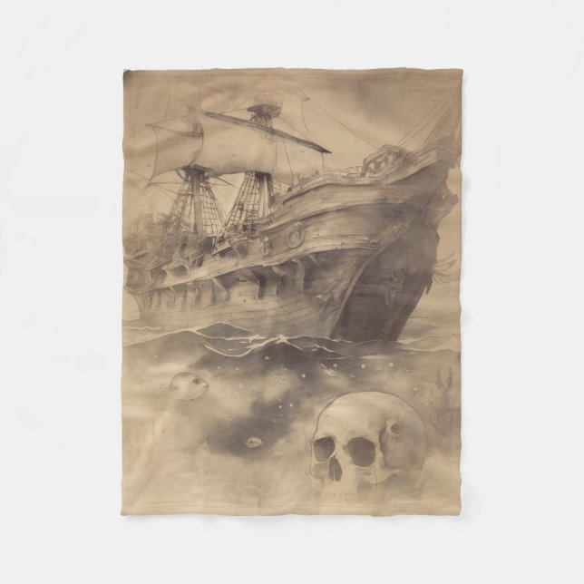 Das lange verlorene Piratenschiff Fleecedecke (Vorderseite)