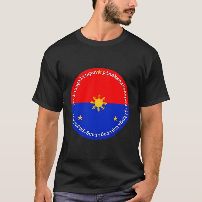 Das lange Wort "Tagalog Philipino" T-Shirt (Vorderseite)