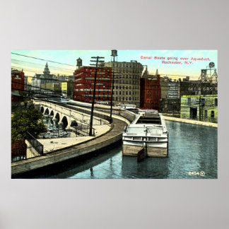 Das längste Aquädukt am Erie-Kanal Poster