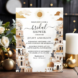 Das Lässige Brautparty des italienischen Kaffees S Einladung