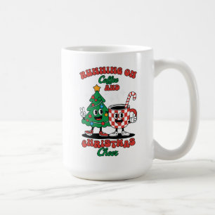 Das Laufen auf Kaffee und Weihnachts-Cheer-Cup-Des Kaffeetasse