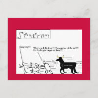 Das Laufen der Bullen Postkarte...