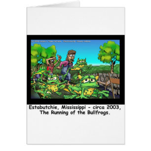 Das Laufen der Bullfrosch-Funny-Geschenke/Sammlers