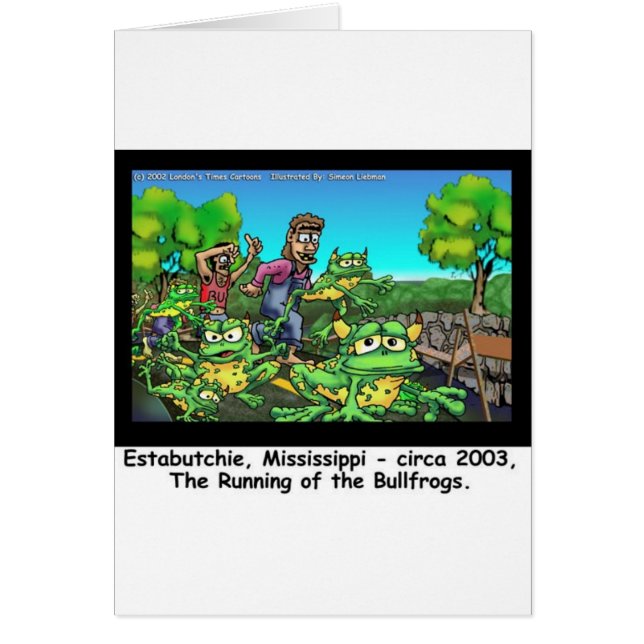 Das Laufen der Bullfrosch-Funny-Geschenke/Sammlers (Vorne)
