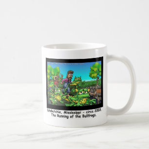 Das Laufen der Bullfrosch-Funny-Geschenke/Sammlers Kaffeetasse