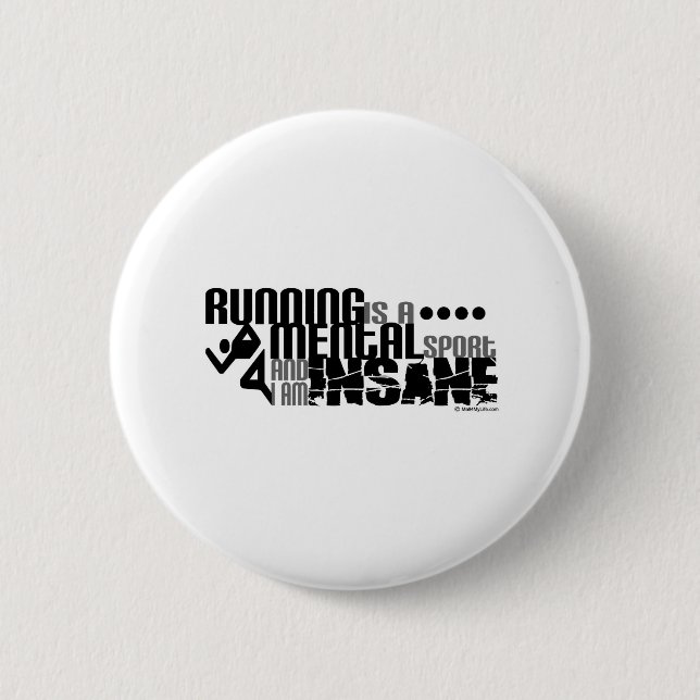 Das Laufen ist ein Geistessport Button (Vorderseite)