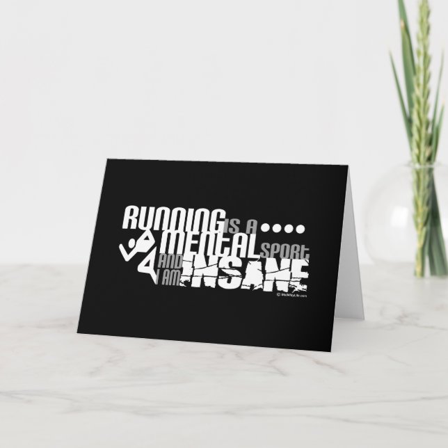 Das Laufen ist ein Geistessport Karte (Vorderseite)