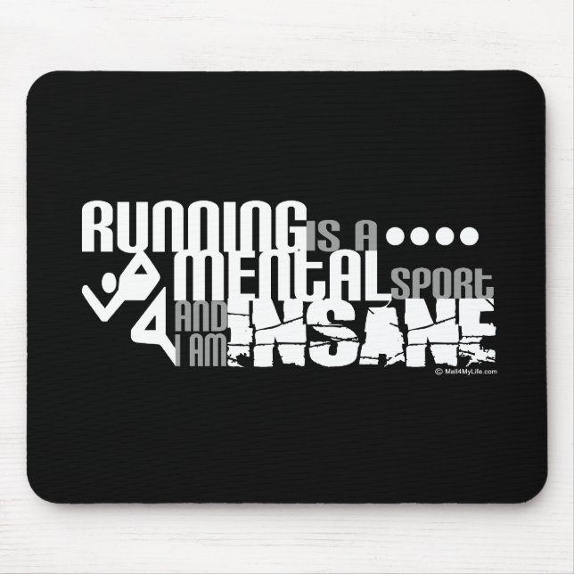 Das Laufen ist ein Geistessport Mousepad (Vorne)