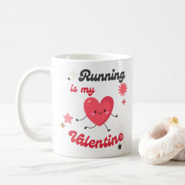 Das Laufen ist mein Valentine-Geschenk für Läufer Kaffeetasse