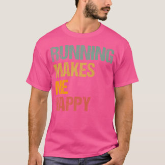 Das Laufen macht mich glücklich, den Spielertraine T-Shirt