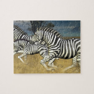 "Das Laufen Stripes" Zebra-Puzzlen Puzzle