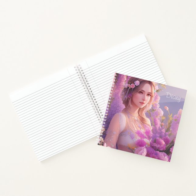 Das Lavender Diary Hardcover Journal Notizbuch (Innenseite)