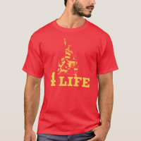 Das Leben 2 des Schlaggerät-4 versah T - Shirt mit
